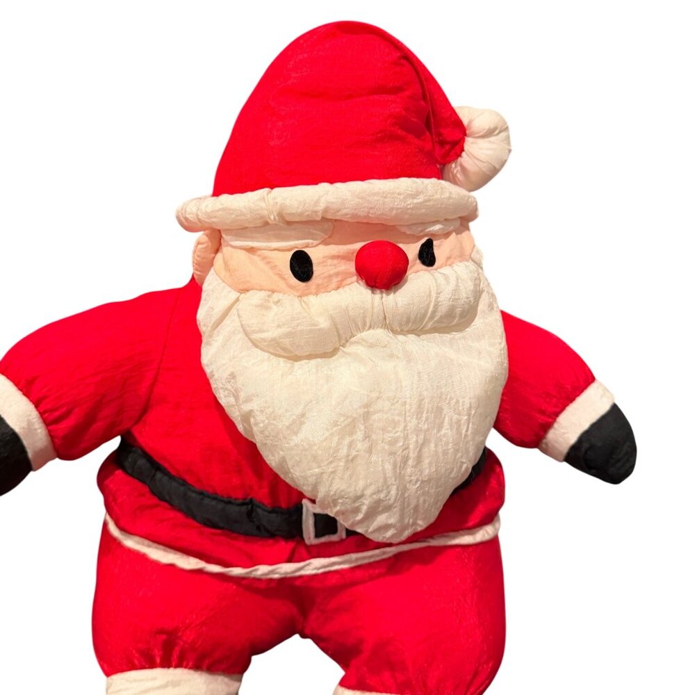 Vintage Balloon Club Santa Claus Inflatable Plush Toy Red & White Approx. 18" Ta - Picture 2 of 3